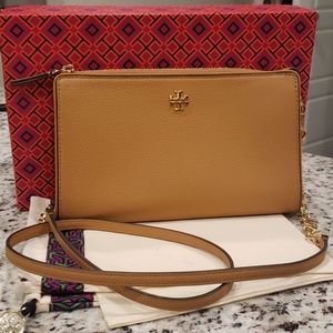 Tory Burch Light Brown Crossbody Purse